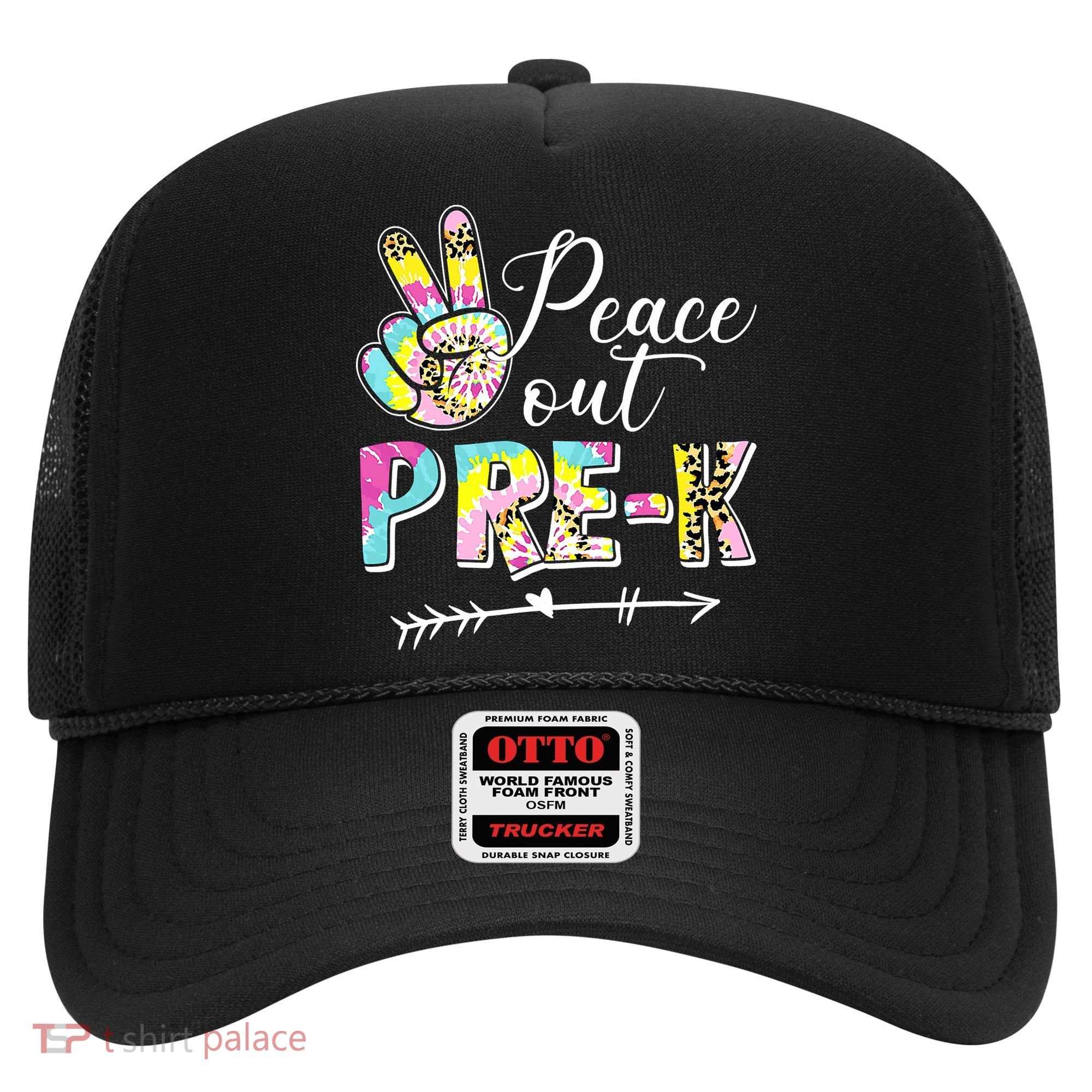 Tie Dye Peace Out PreK Last Day Of School Summer Beach Hat