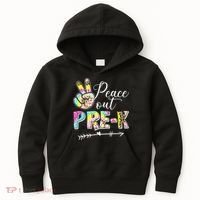 Tie Dye Peace Out PreK Last Day Of School Summer Beach Kids Hoodie thumb 0