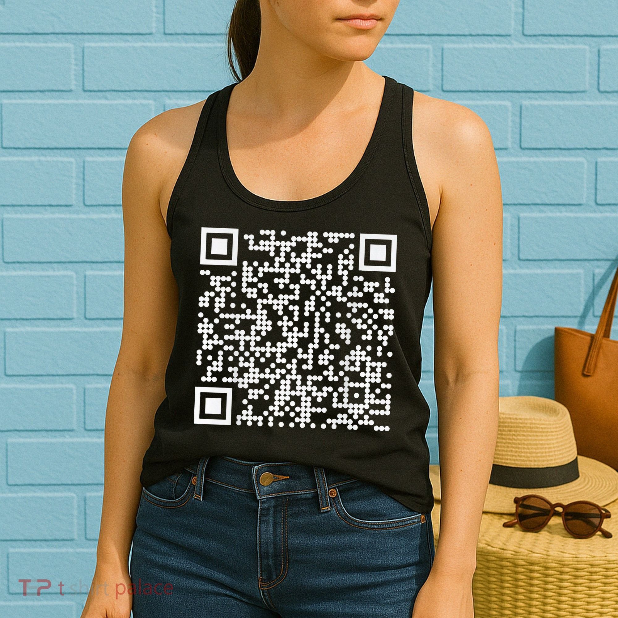 Trump Dance Qr Funny President Trump Dancing Code Women's Tank Top