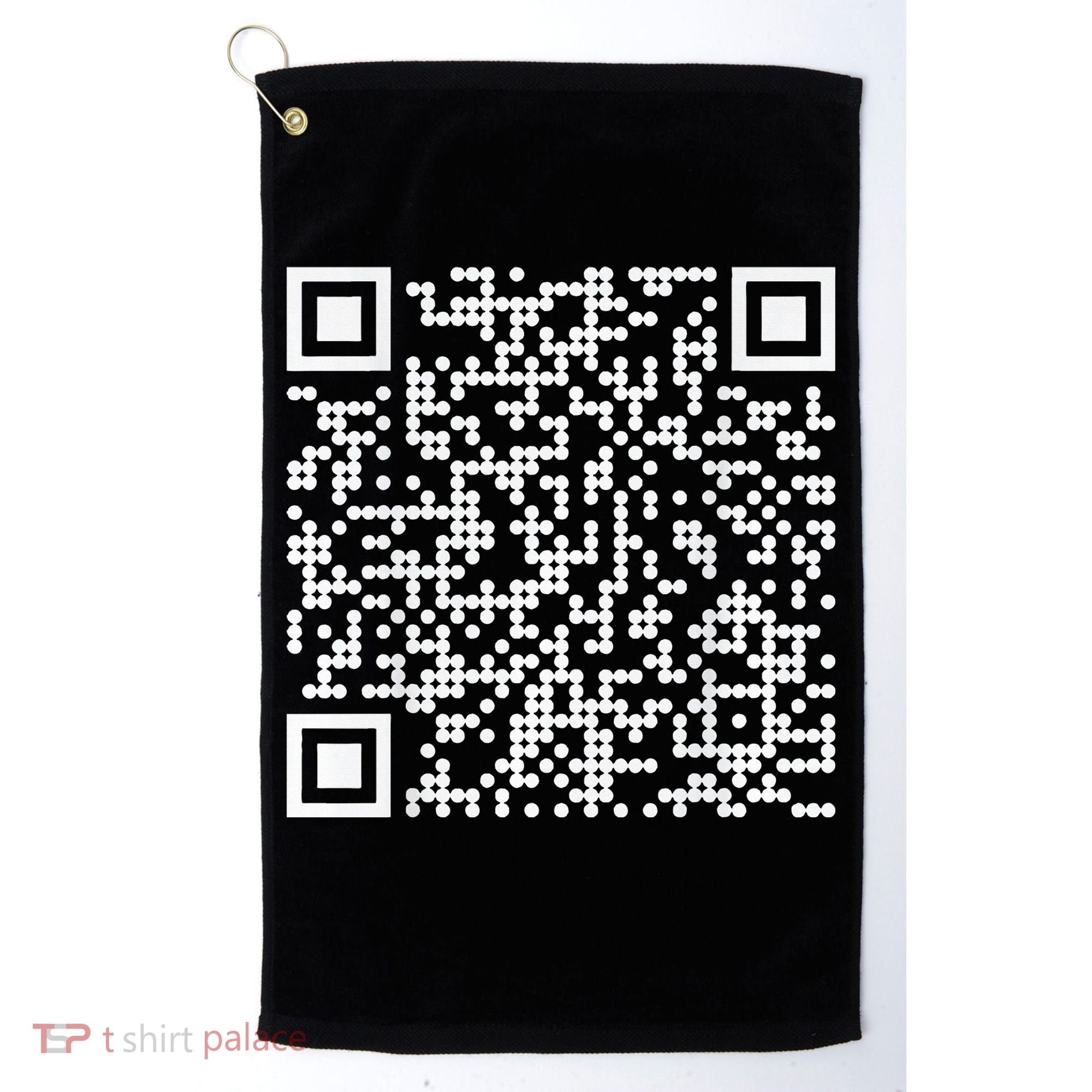Trump Dance Qr Funny President Trump Dancing Code Golf Towel