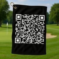 Trump Dance Qr Funny President Trump Dancing Code Golf Towel thumb 1