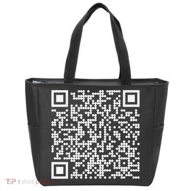 Trump Dance Qr Funny President Trump Dancing Code Tote Bag
