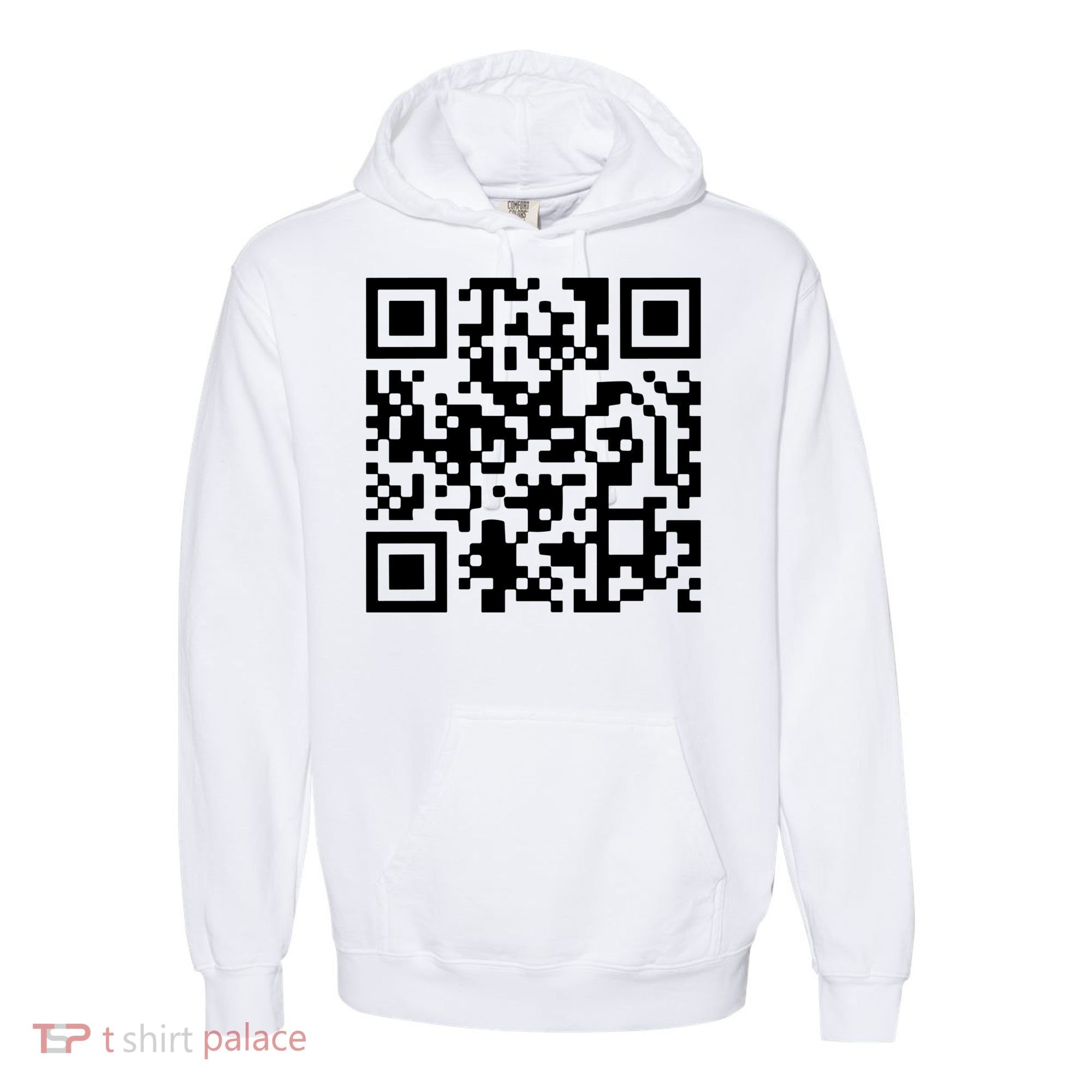 Trump Dancing Qr Code Comfort Colors Garment-Dyed Hooded Sweatshirt