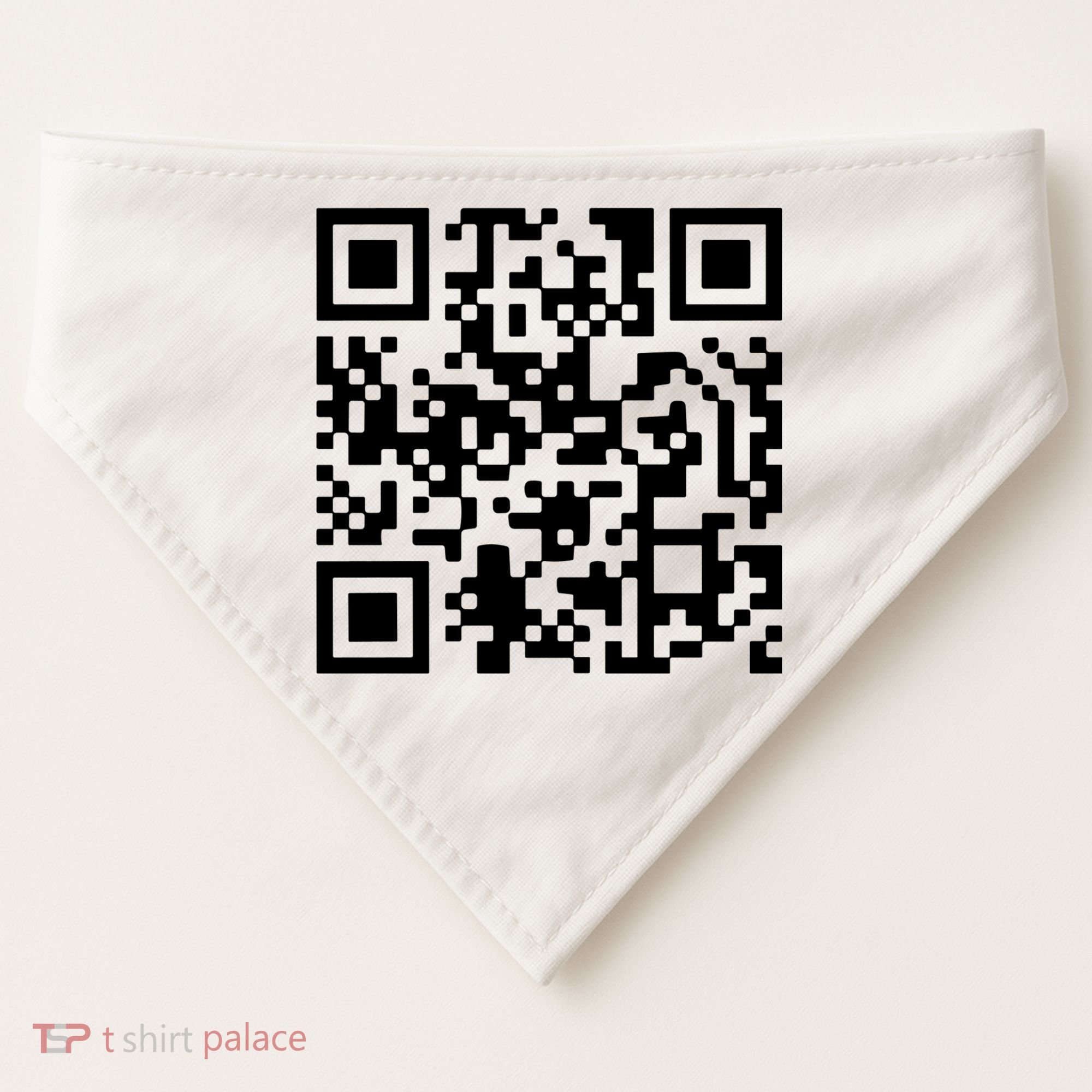 Trump Dancing Qr Code USA-Made Doggie Bandana