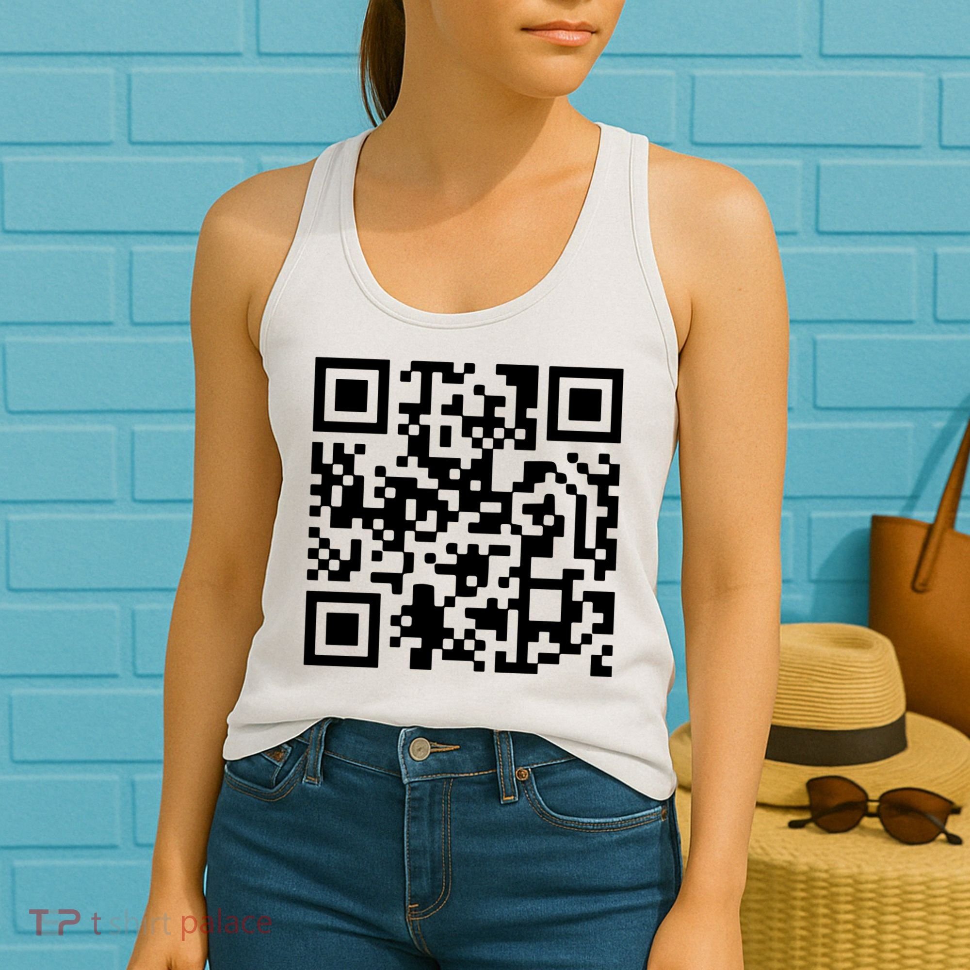 Trump Dancing Qr Code Women's Tank Top