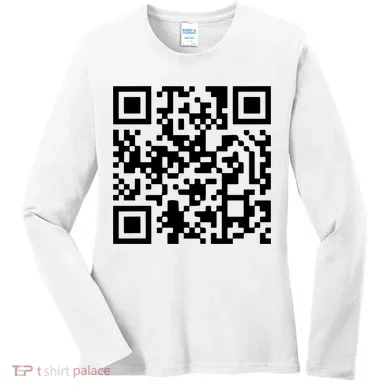 Trump Dancing Qr Code Women's Long Sleeve Shirt