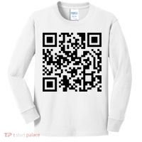 Trump Dancing Qr Code Kids Long Sleeve Shirt thumb 0