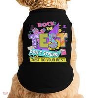 Test Day, Rock The Test Don't Stress Just Do Your Best Doggie Tank thumb 0
