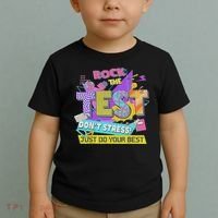 Test Day, Rock The Test Don't Stress Just Do Your Best Toddler T-Shirt thumb 2