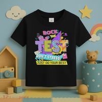 Test Day, Rock The Test Don't Stress Just Do Your Best Toddler T-Shirt thumb 3