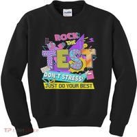 Test Day, Rock The Test Don't Stress Just Do Your Best Kids Sweatshirt thumb 0