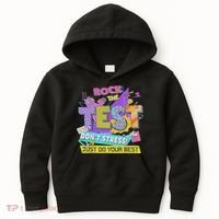 Test Day, Rock The Test Don't Stress Just Do Your Best Kids Hoodie thumb 0