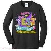 Test Day, Rock The Test Don't Stress Just Do Your Best Kids Long Sleeve Shirt thumb 0