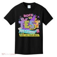 Test Day, Rock The Test Don't Stress Just Do Your Best Kids T-Shirt thumb 0