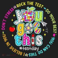 Test Day Rock The Test Teacher Testing Day You Got This Women's Sweatshirt thumb 2
