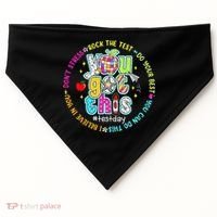 Test Day Rock The Test Teacher Testing Day You Got This USA-Made Doggie Bandana thumb 0
