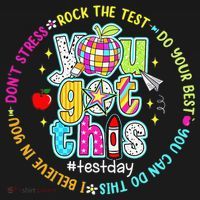 Test Day Rock The Test Teacher Testing Day You Got This Apron thumb 3