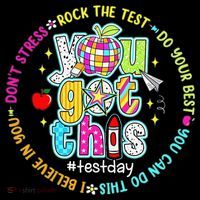 Test Day Rock The Test Teacher Testing Day You Got This Women's Hoodie thumb 2
