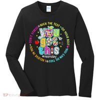 Test Day Rock The Test Teacher Testing Day You Got This Women's Long Sleeve Shirt thumb 0