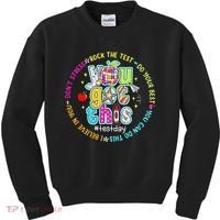 Test Day Rock The Test Teacher Testing Day You Got This Kids Sweatshirt thumb 0