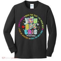 Test Day Rock The Test Teacher Testing Day You Got This Kids Long Sleeve Shirt thumb 0