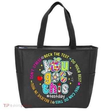 Test Day Rock The Test Teacher Testing Day You Got This Tote Bag