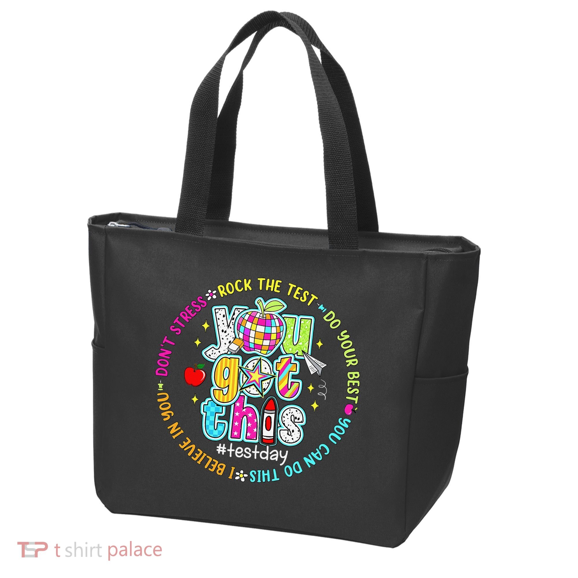 Test Day Rock The Test Teacher Testing Day You Got This Tote Bag