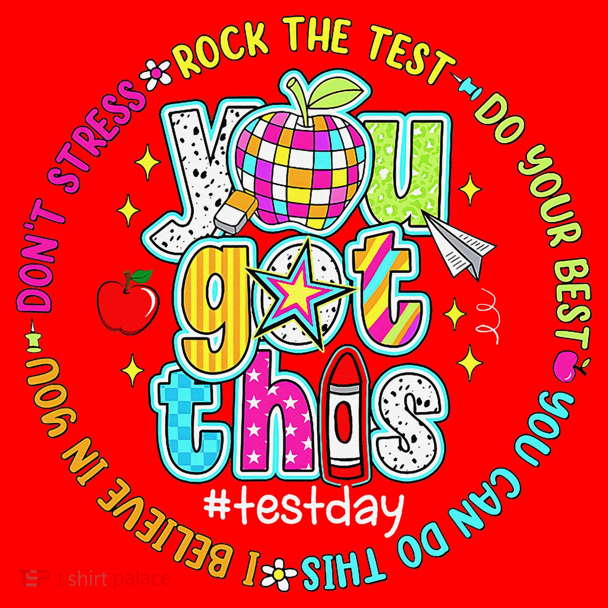 Test Day Rock The Test Teacher Testing Day You Got This Santa Hat