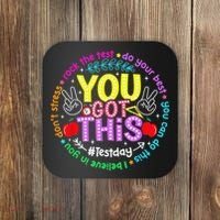 Test Day Rock The Test Teacher Testing Day You Got This Coaster thumb 0