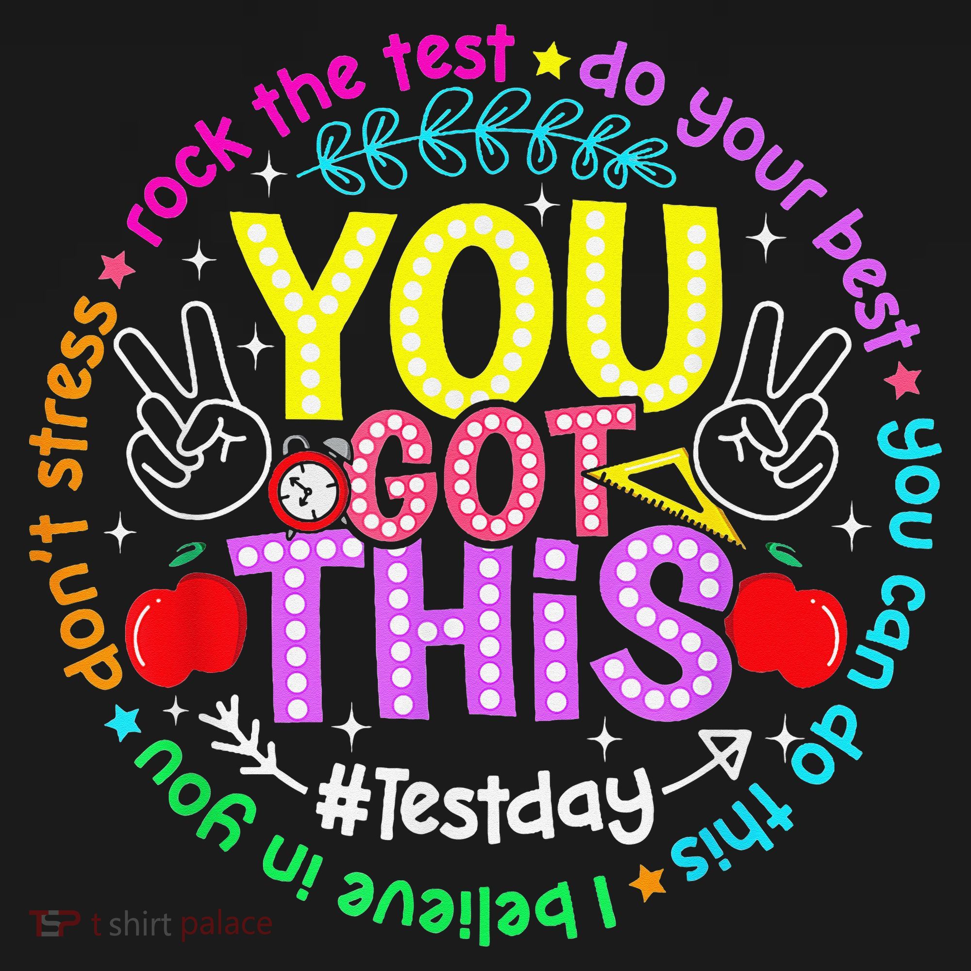 Test Day Rock The Test Teacher Testing Day You Got This Tank Top