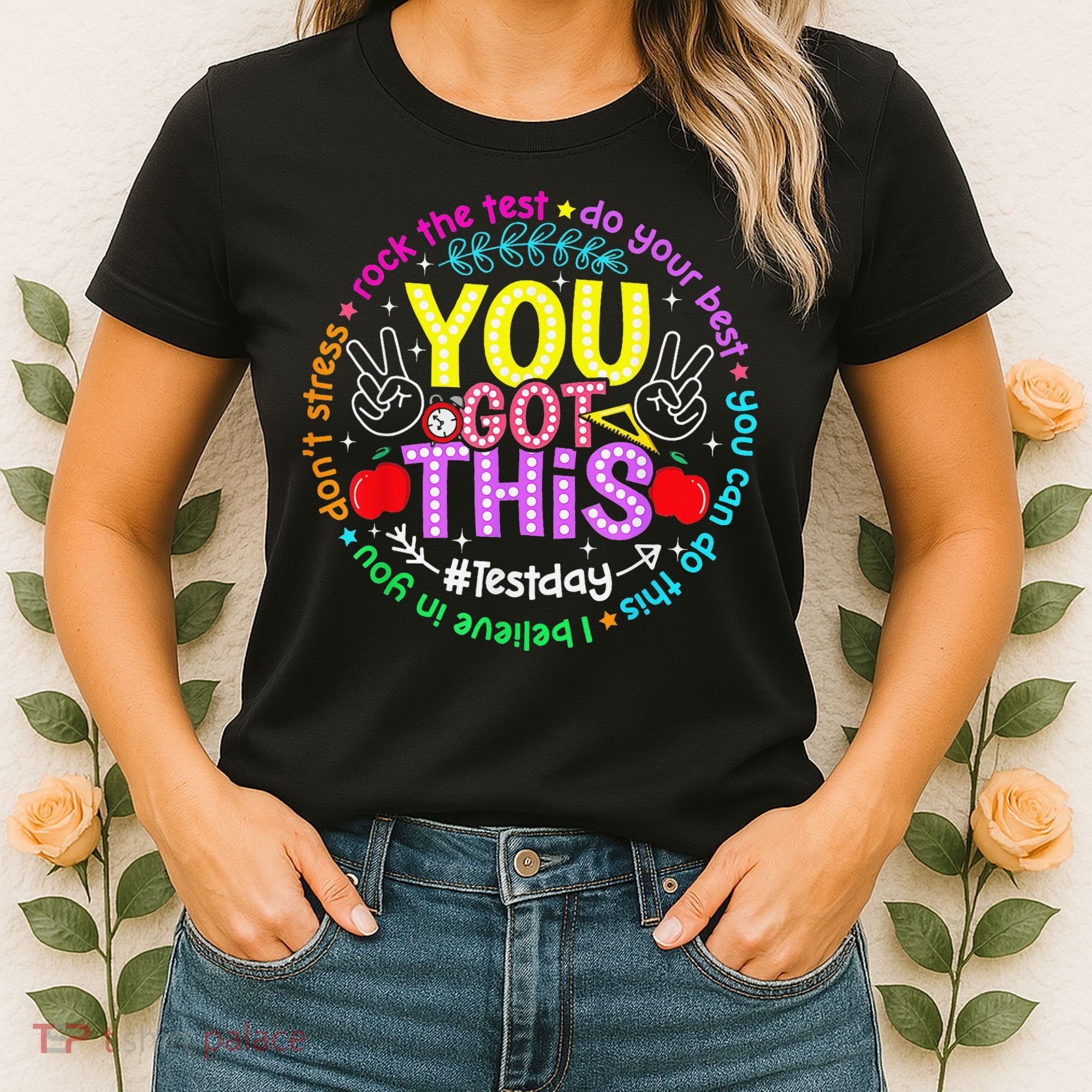 Test Day Rock The Test Teacher Testing Day You Got This Women's T-Shirt