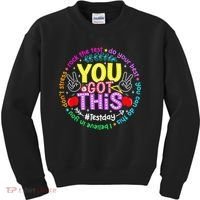 Test Day Rock The Test Teacher Testing Day You Got This Kids Sweatshirt thumb 0