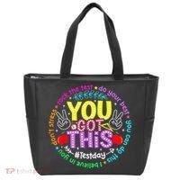 Test Day Rock The Test Teacher Testing Day You Got This Tote Bag thumb 0