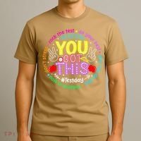 Test Day Rock The Test Teacher Testing Day You Got This T-Shirt thumb 3