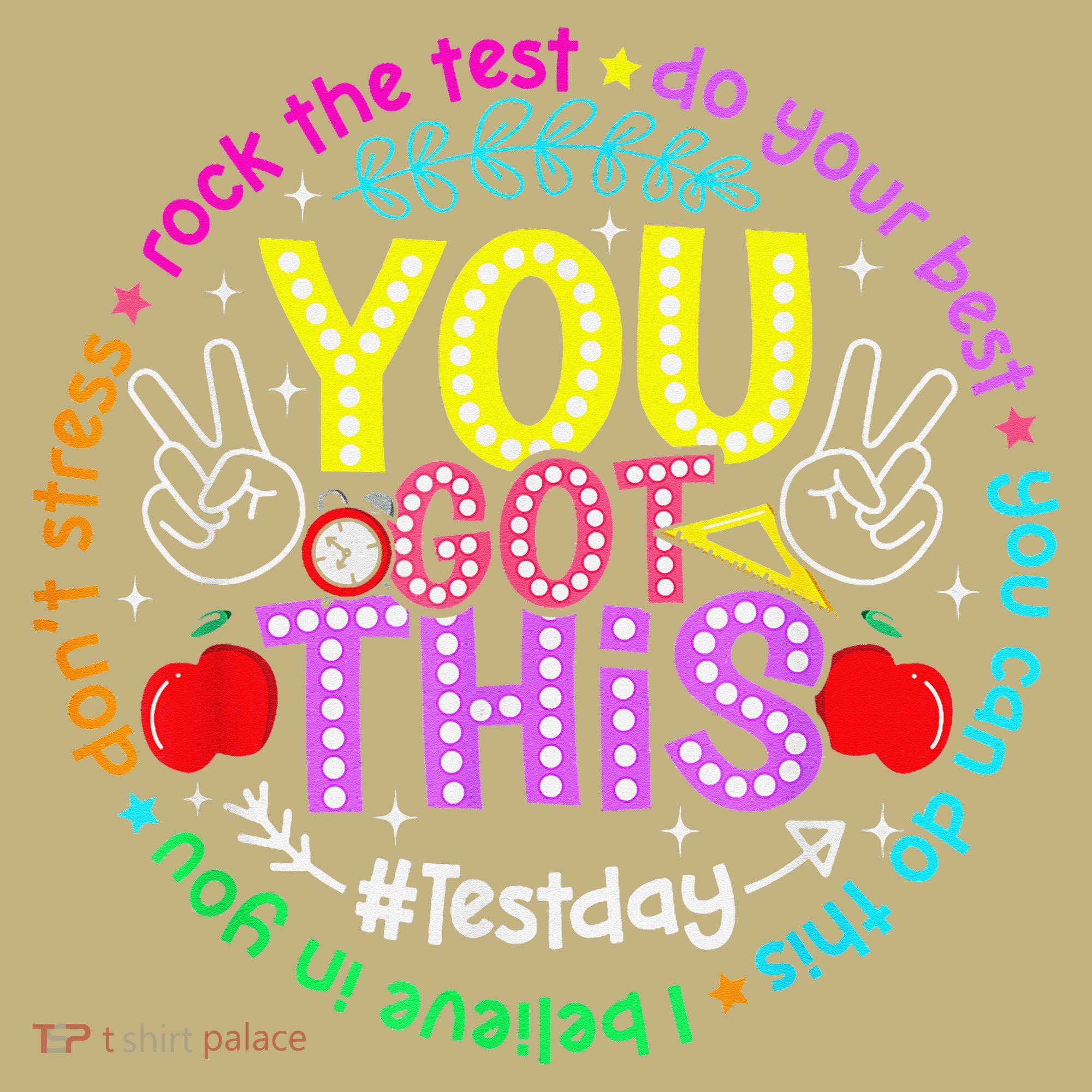 Test Day Rock The Test Teacher Testing Day You Got This Mousepad