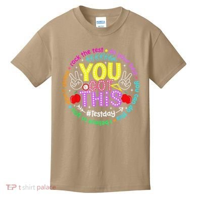 Test Day Rock The Test Teacher Testing Day You Got This Kids T-Shirt