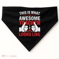 Test Day Rock The Test Teacher Testing Day Back To School USA-Made Doggie Bandana thumb 0