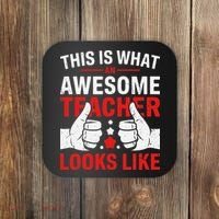 Test Day Rock The Test Teacher Testing Day Back To School Coaster thumb 0
