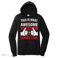 Test Day Rock The Test Teacher Testing Day Back To School Women's Hoodie thumb 0