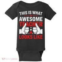 Test Day Rock The Test Teacher Testing Day Back To School Baby Bodysuit thumb 0