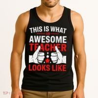 Test Day Rock The Test Teacher Testing Day Back To School Tank Top thumb 3