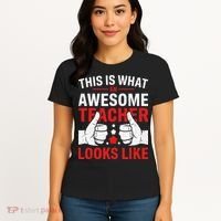 Test Day Rock The Test Teacher Testing Day Back To School Women's T-Shirt thumb 4