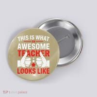 Test Day Rock The Test Teacher Testing Day Back To School Button thumb 0