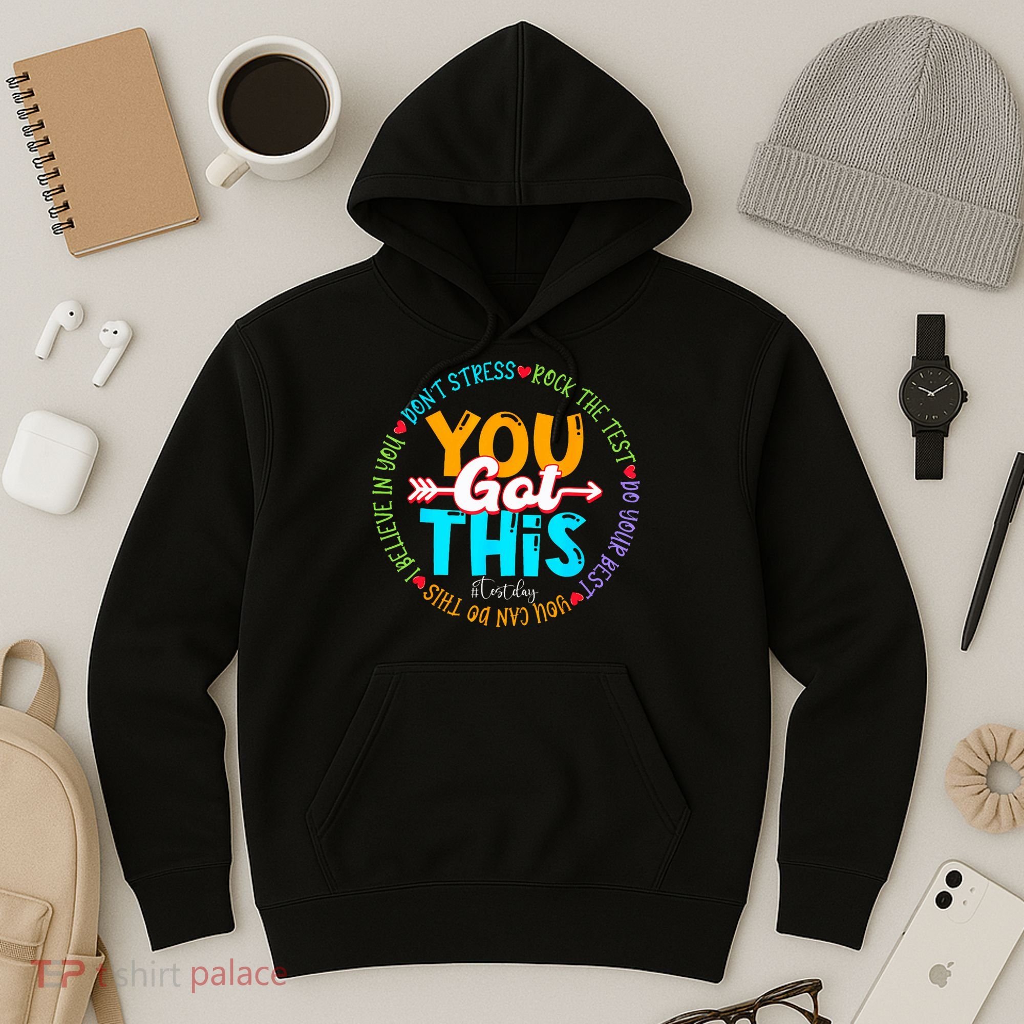 Test Day Rock The Test Teacher Testing Day You Got This Hoodie