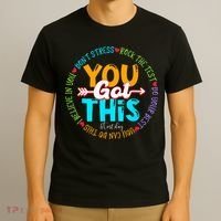 Test Day Rock The Test Teacher Testing Day You Got This T-Shirt thumb 3