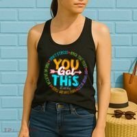 Test Day Rock The Test Teacher Testing Day You Got This Women's Tank Top thumb 2