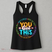 Test Day Rock The Test Teacher Testing Day You Got This Women's Tank Top thumb 3