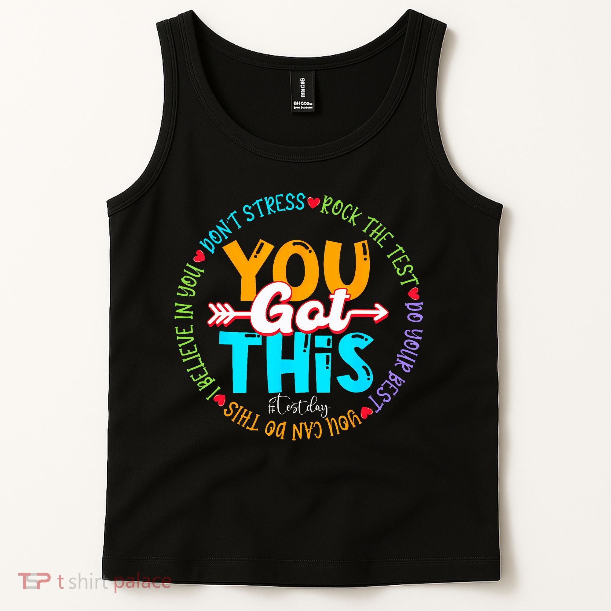 Test Day Rock The Test Teacher Testing Day You Got This Tank Top