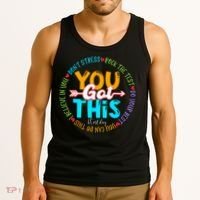 Test Day Rock The Test Teacher Testing Day You Got This Tank Top thumb 3