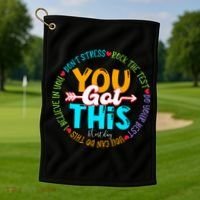 Test Day Rock The Test Teacher Testing Day You Got This Golf Towel thumb 1